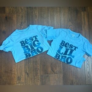 Blue Sibling Shirts Set